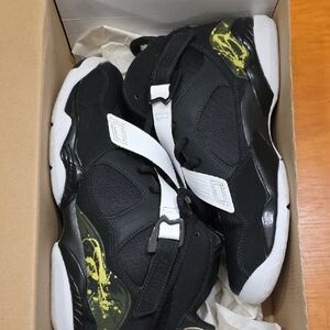 Jordan Kids Sneakers Black with White and Yellow